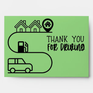 Thank You for Driving in Service Envelope 