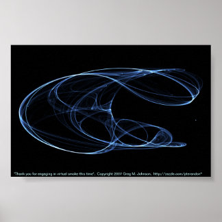 Thank you for engaging in virtual smoke this time poster