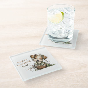 Thank you for everything, Mom! Glass Coaster