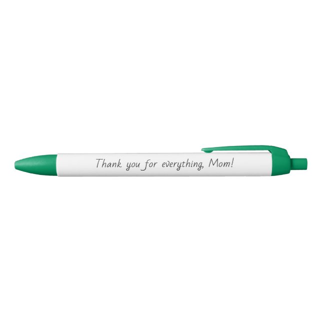 Thank you for everything, Mum! Black Ink Pen (Top)