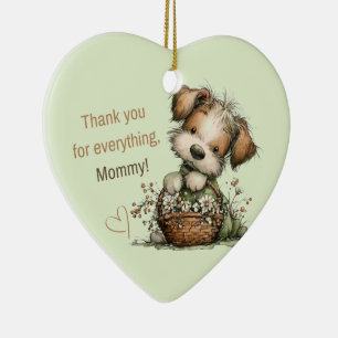 Thank you for everything, Mum! Ceramic Tree Decoration
