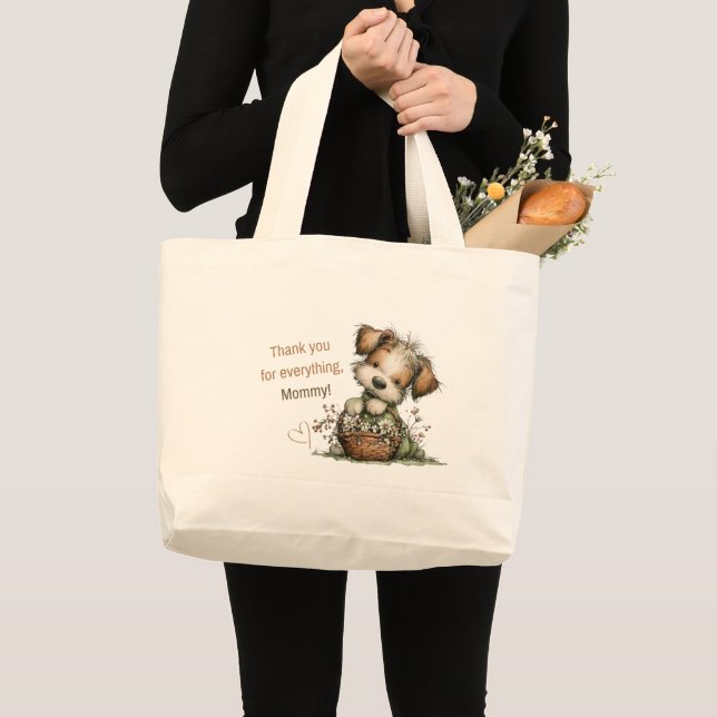 Thank you for everything, Mum! Large Tote Bag (Front (Product))