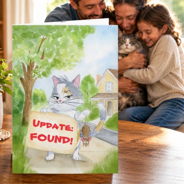 Thank You for Finding My Cat Card (Creator Uploaded)