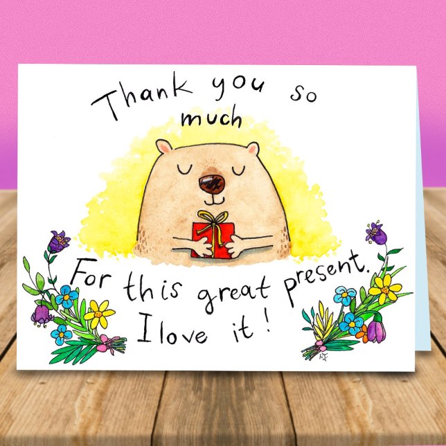 Thank you for gift greeting card by Nicole Janes (Creator Uploaded)