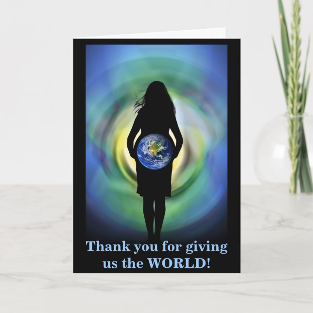 Thank you for giving us the WORLD Birth Mum cards (Front)