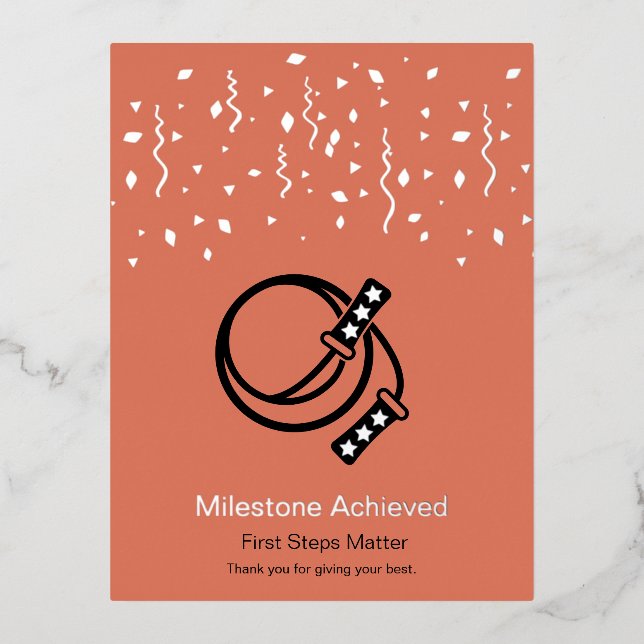 Thank You For Giving Your Best Foil Postcard (Front)