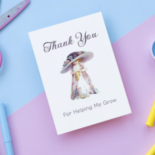 Thank you for helping me grow Appreciation Card