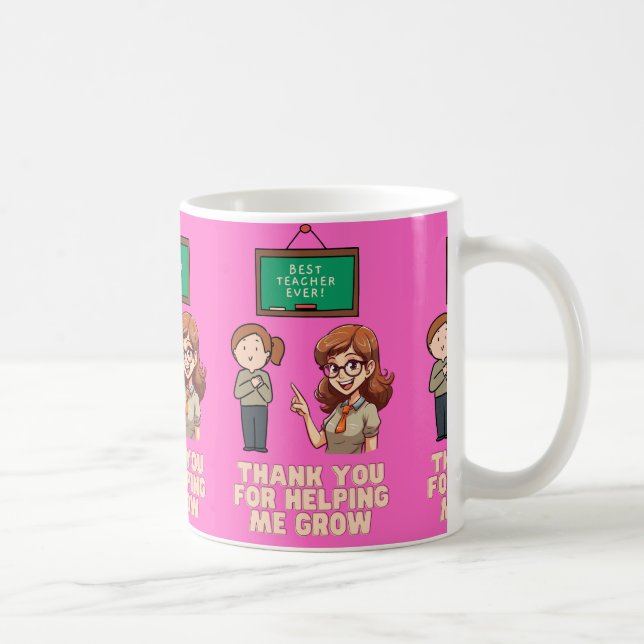  thank you for helping me grow coffee mug (Right)