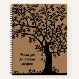 Thank You For Helping Me Grow Teacher Appreciation Notebook