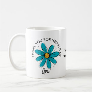 thank you for helping me Grow teacher coffee mug