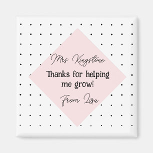 Thank you for helping us grow modern style magnet