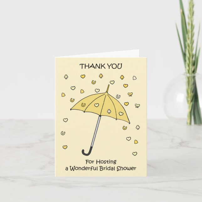 Thank you for Hosting Bridal Shower Card (Front)