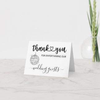 Thank You for Hosting Our Wedding Guests Card