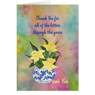 Thank You for letters Daffodil