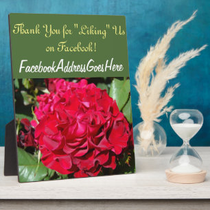 Thank You for Liking Us on Facebook Counter Sign Plaque