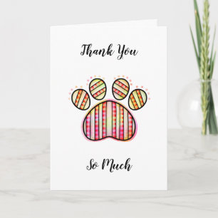 Thank You For Looking After My Pet Card