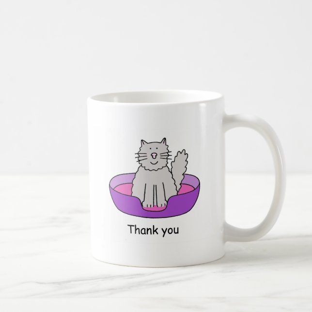 Thank you for Looking After the Cat Coffee Mug (Right)