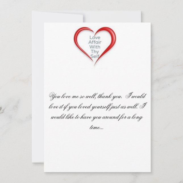 Thank you for loving me well, please love you too card (Front)