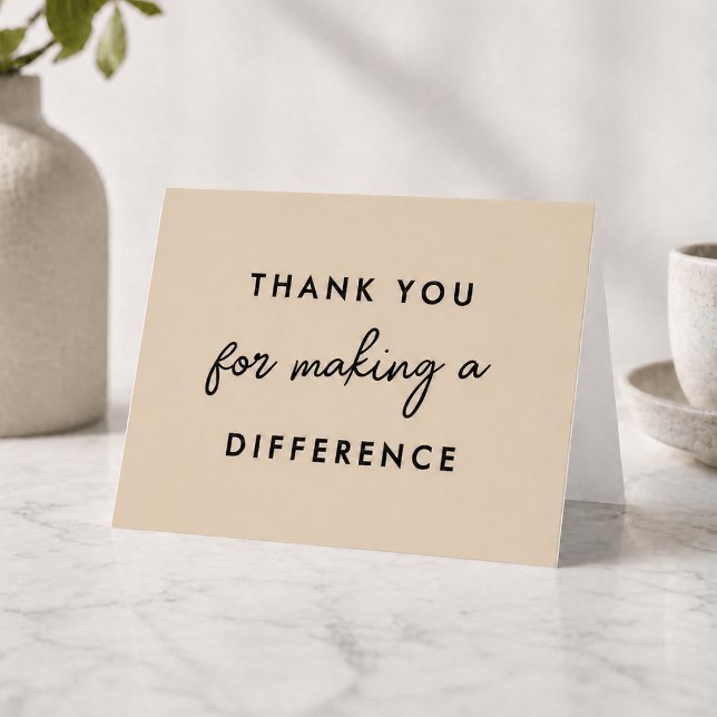 Thank you for Making a Difference Card (Creator Uploaded)