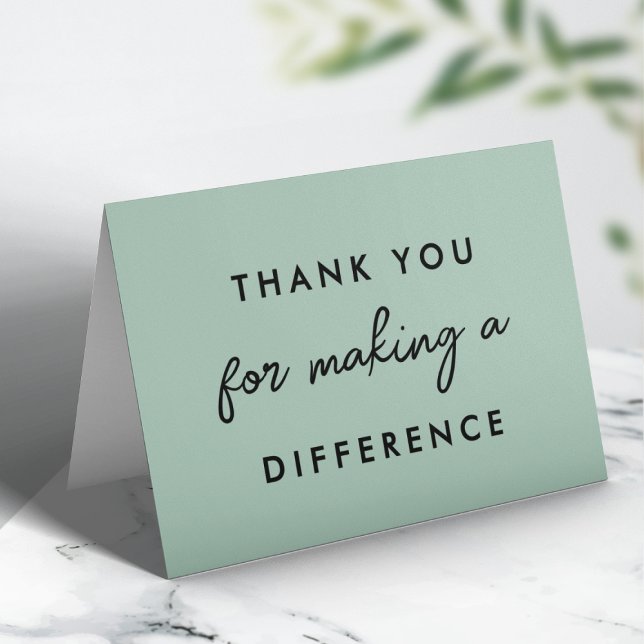 Thank you for Making a Difference Card (Creator Uploaded)