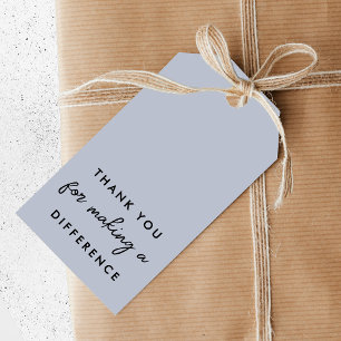 Thank you for Making a Difference Gift Tags