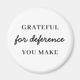 Thank You for Making a Difference Magnet