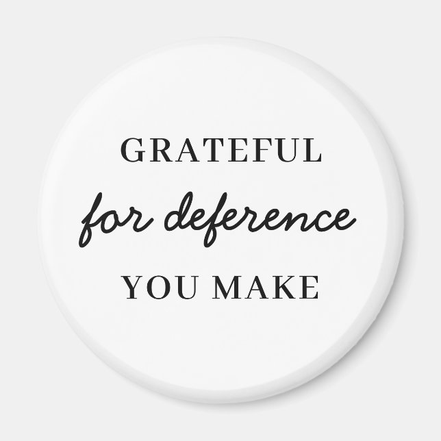 Thank You for Making a Difference Magnet (Front)