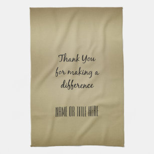 Thank you for Making a Difference Tea Towel