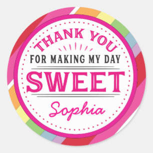 Thank you for making my day Sweet Label