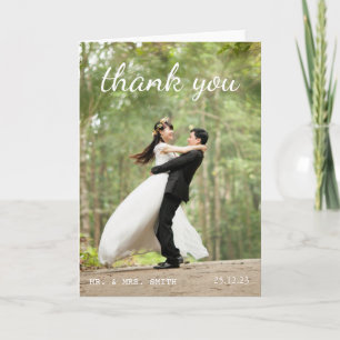 Thank you for making our wedding day so special card