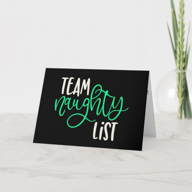 **THANK YOU FOR MAKING THE NAUGHTY LIST** HOLIDAY CARD (Front)