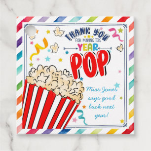 thank you for making this year pop class leaving favour tags