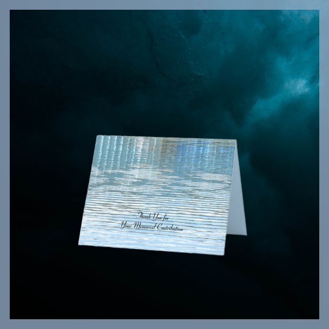Thank You for Memorial Contribution, Reflection Card (Creator Uploaded)