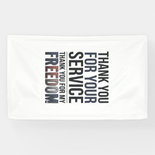 Thank You For My Freedom Patriotic Veteran Shirt_1 Banner