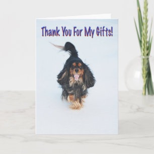 Thank You For My Gifts Dog Greeting Card