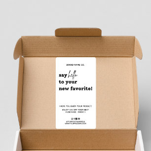 Thank You For Order Modern   Say Hello To Your Box