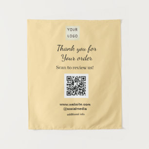 Thank you for order scan Review us business logo Tapestry