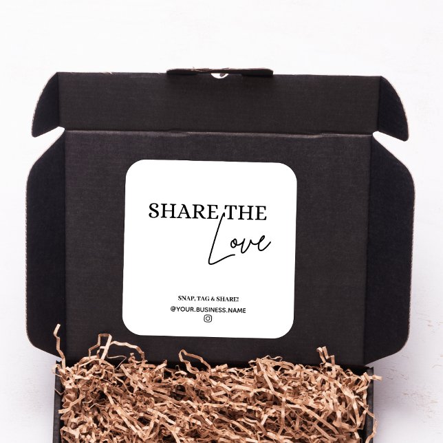 Thank You For Order | Share The Love| Social Media Square Sticker (Creator Uploaded)