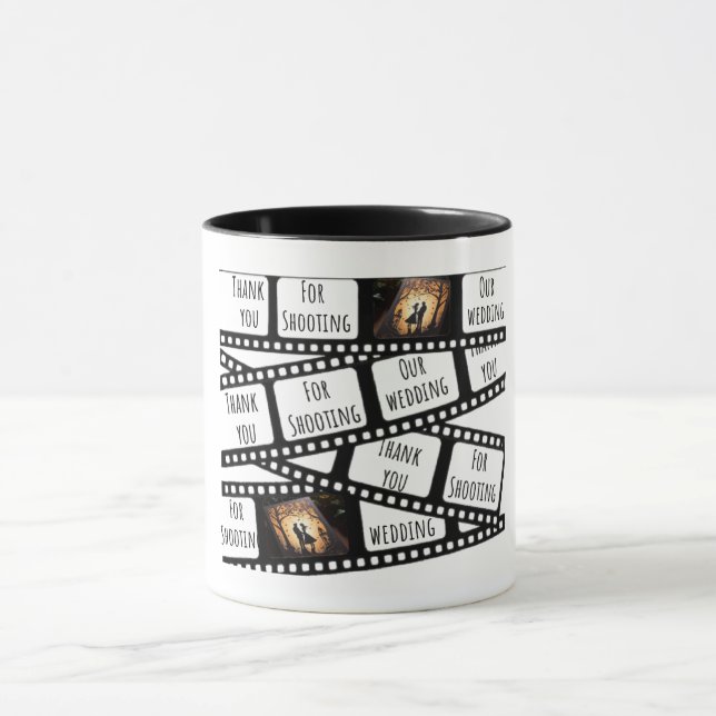 Thank you for photographing our wedding mug (Center)