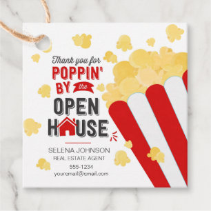 Thank you for Poppin' by the Open House realtor Favour Tags