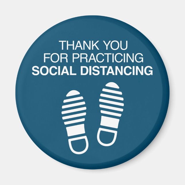 Thank You For Practicing Social Distancing Magnet (Front)