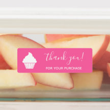 Thank You For Purchase Hot Pink Customised Logo