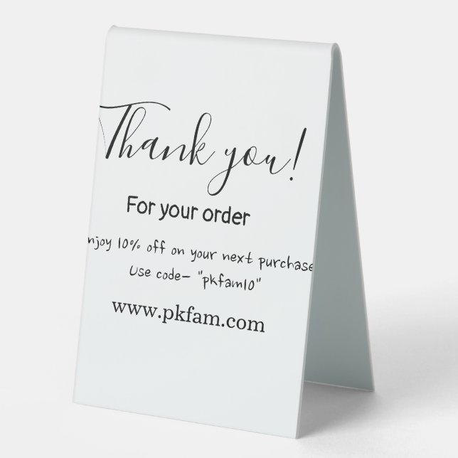 Thank you for purchase pink family business detail (Front)