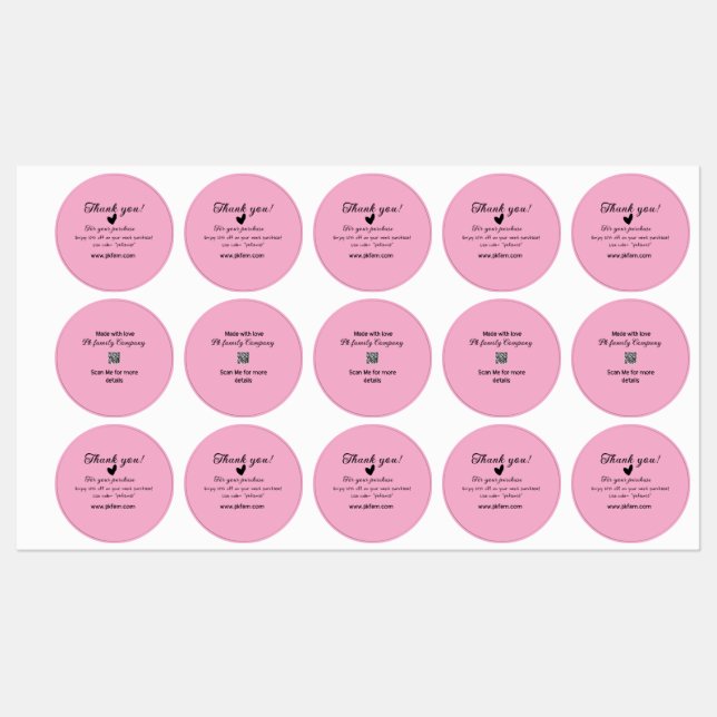 Thank you for purchase pink family business detail (Sheet)