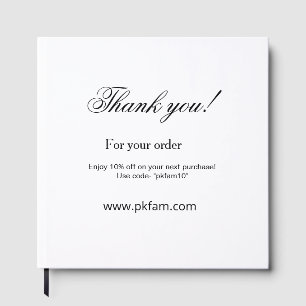 Thank you for purchase pink family business detail guest book