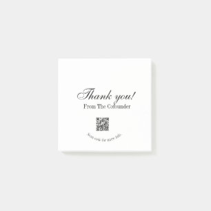 Thank you for purchase pink family business detail post-it notes