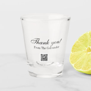 Thank you for purchase pink family business detail shot glass