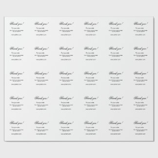 Thank you for purchase pink family business detail wrapping paper