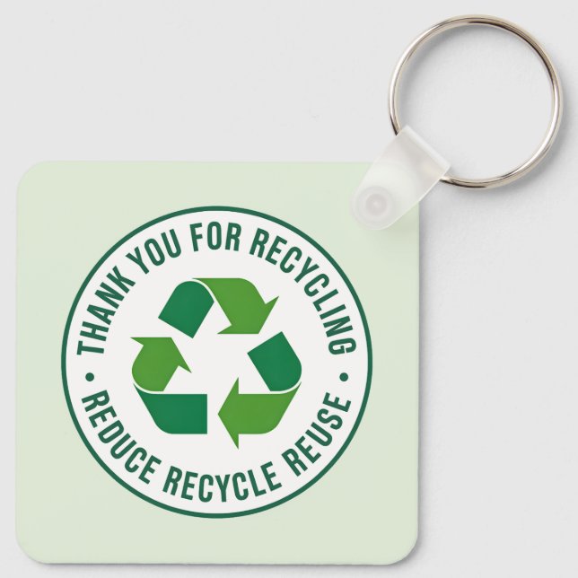 Thank you for Recycling Key Ring (Back)