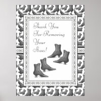 Thank You for Removing Your Shoes Sign